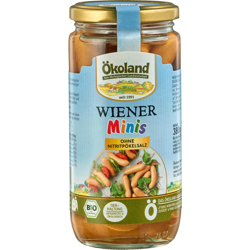 BIO - Salsichas mini-vienenses, 380g (180g)