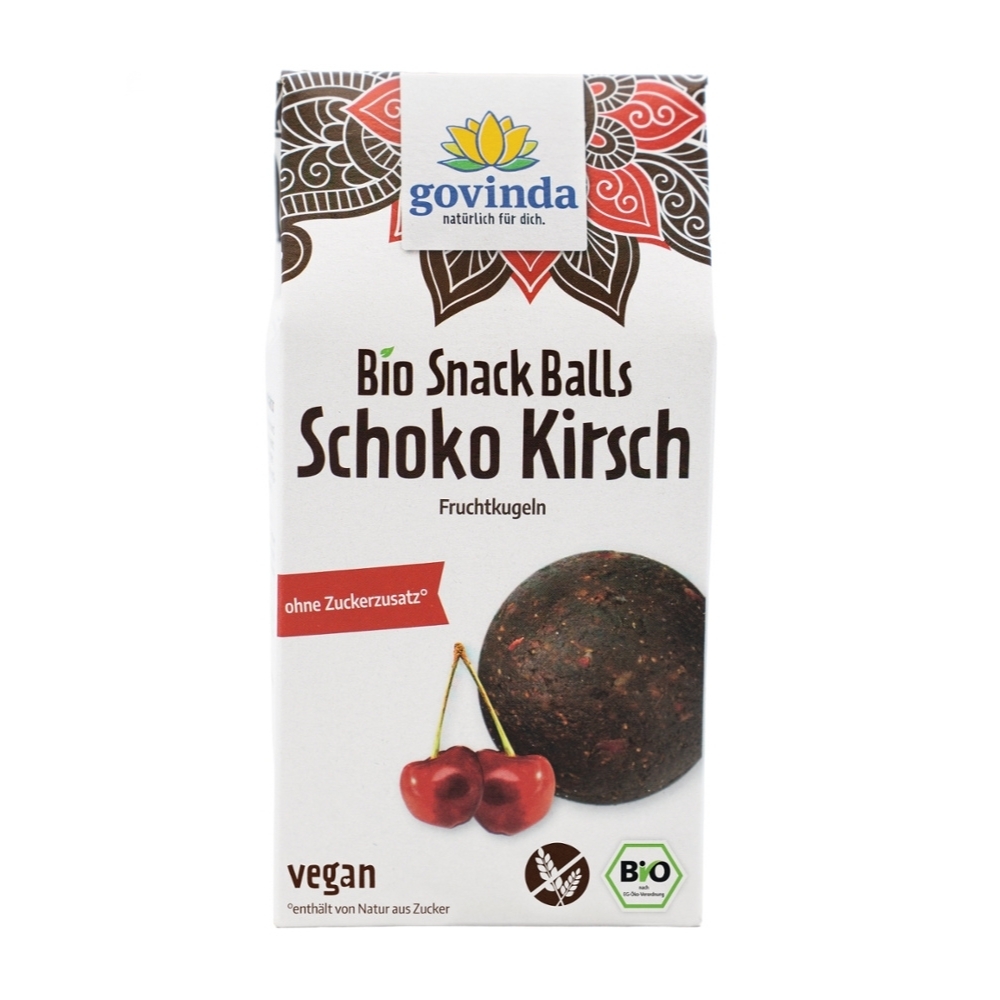 BIO - Snack Balls de Chocolate e Cereja, VEGAN, 100g