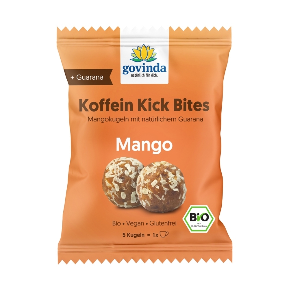 BIO - Bolinhas de Manga com Cafeina, VEGAN, 40g (5x8g)