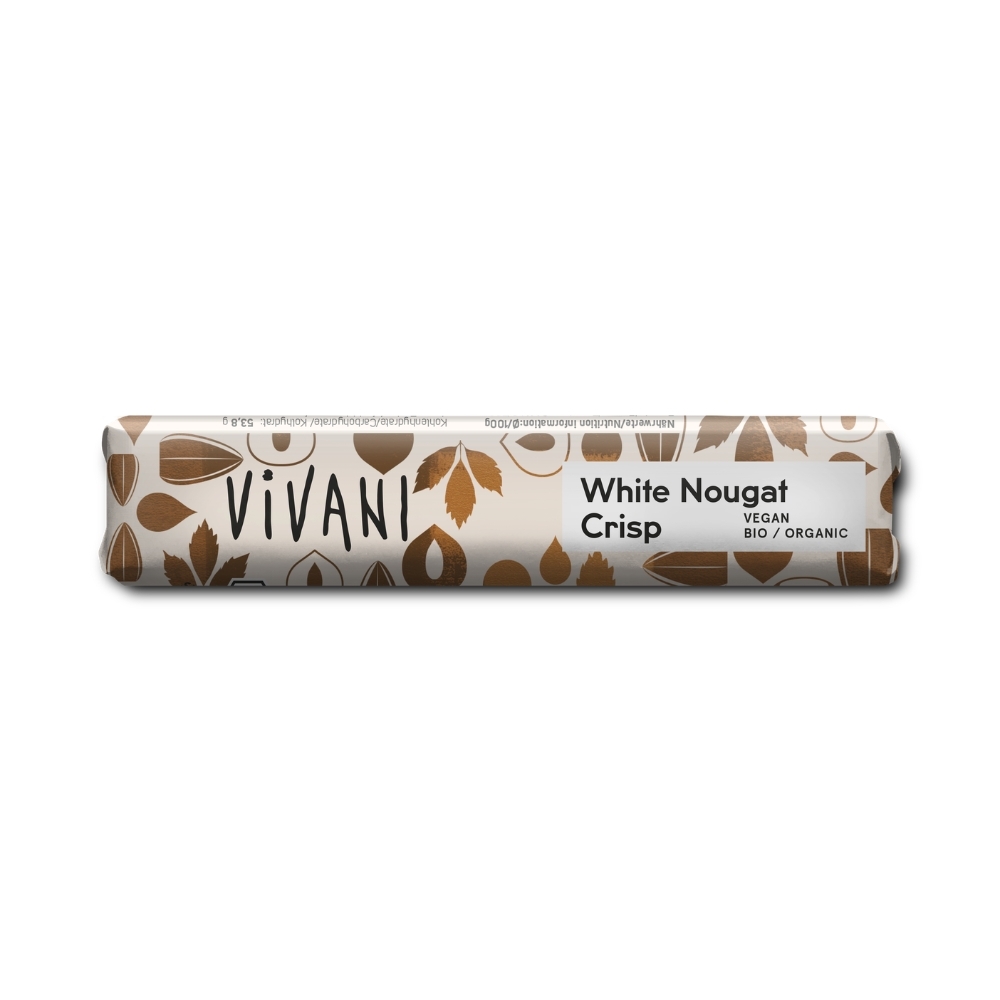 VIVANI - Chocolate BIO - Nougat branco crocante, VEGAN, 35g