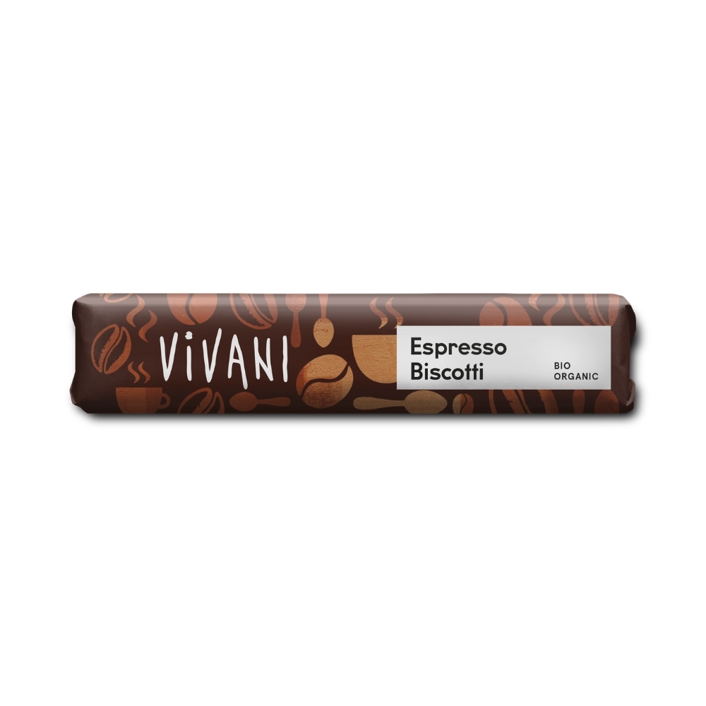 VIVANI - Chocolate BIO - Creme de café expresso e biscoito, 40g