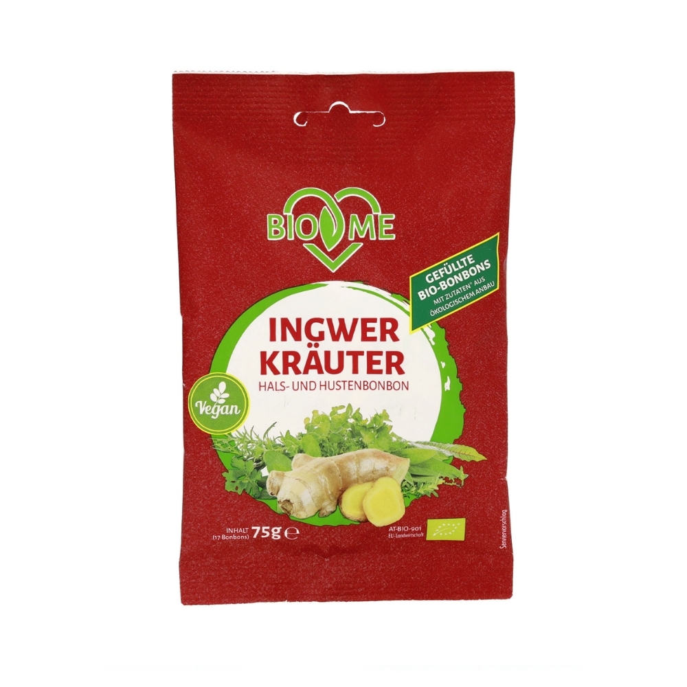 BIO - Rebuçados de Gengibre, 75g
