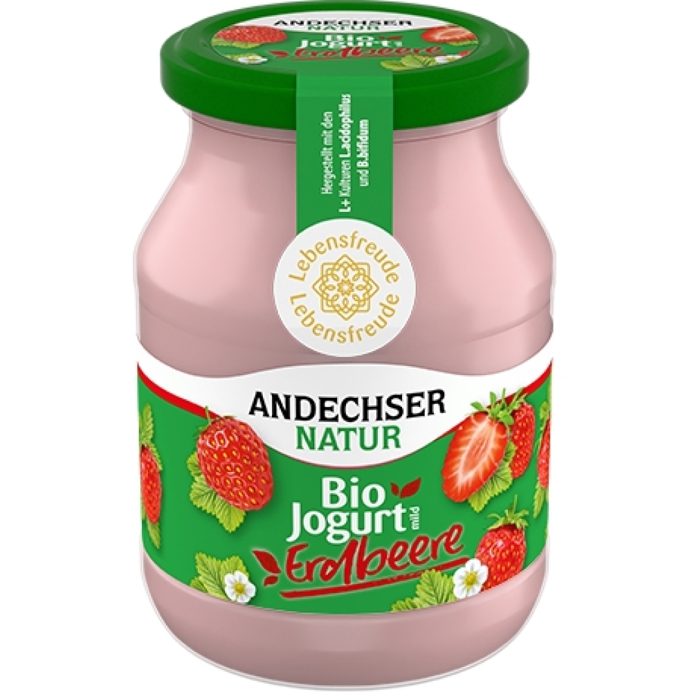 BIO - Iogurte suave Morango 3,8%, 500g