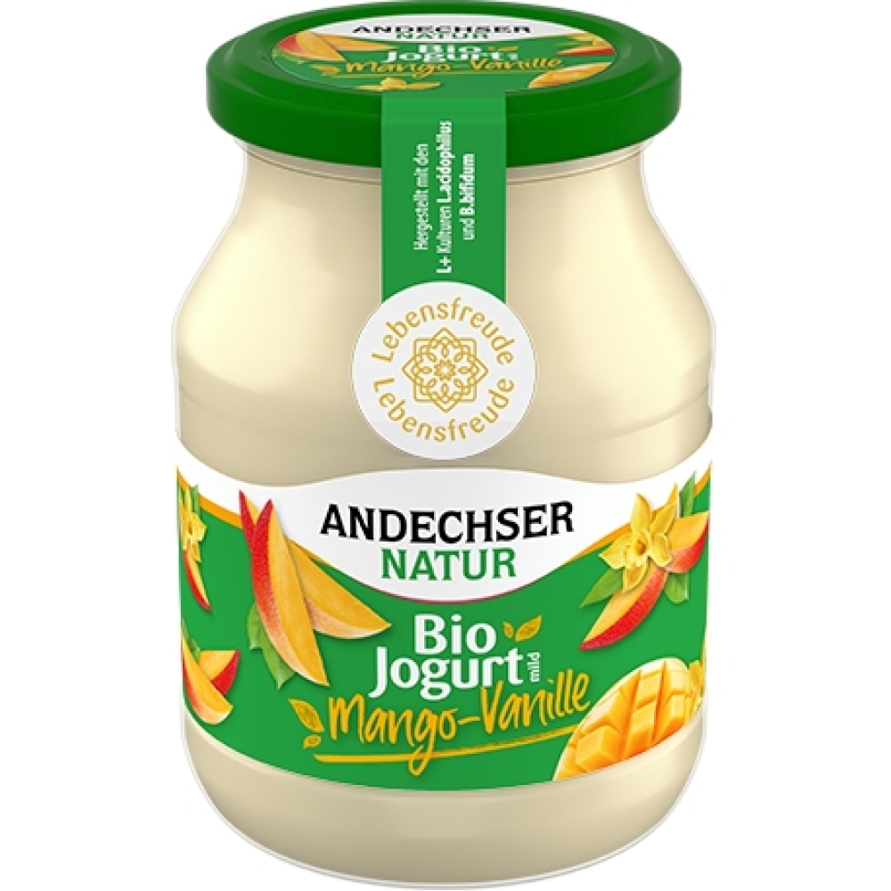 BIO - Iogurte suave Manga-Baunilha 3,8%, 500g