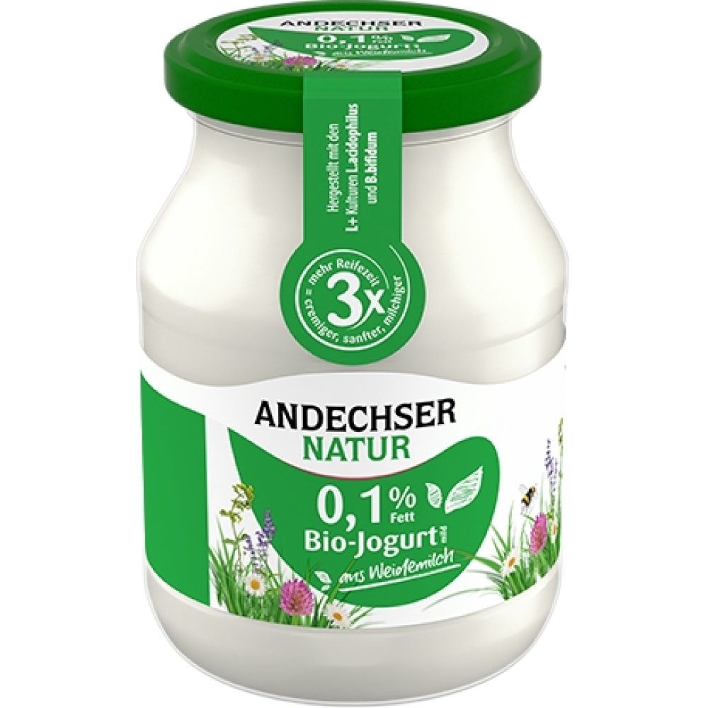 BIO - Iogurte suave desnatado Natural 0,1%, 500g