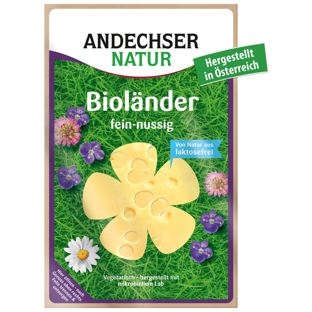 BIO - Queijo Biolander / Terras Bio fatiado, 48% gordura, 150g