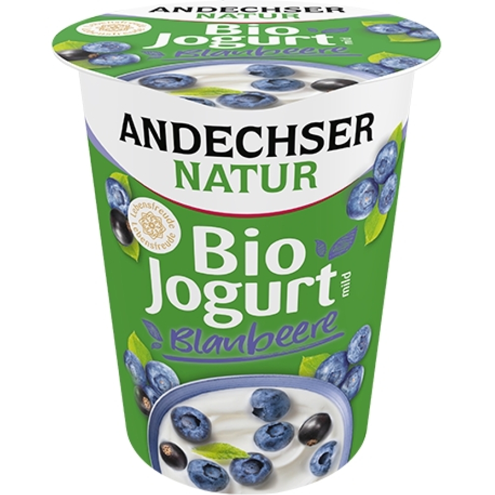 BIO - Iogurte suave Mirtilo-Cassis 3,8%, 400g Cp.