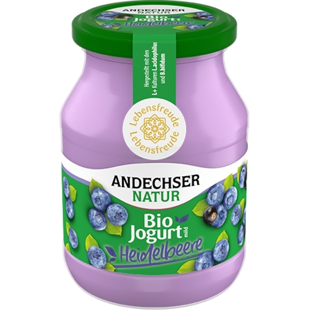 BIO - Iogurte suave Mirtilo-Cassis 3,8%, 500g