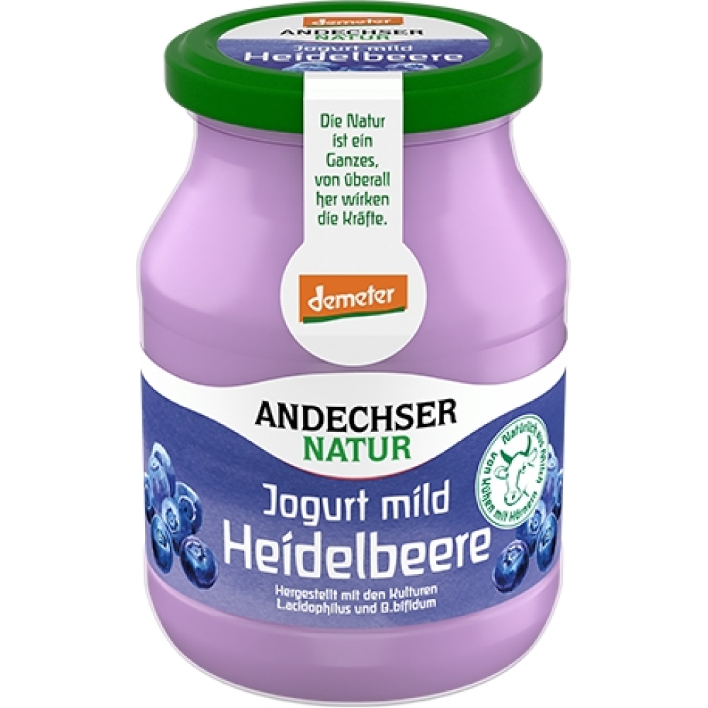 Demeter - Iogurte suave Mirtilo 3,8%, 500g