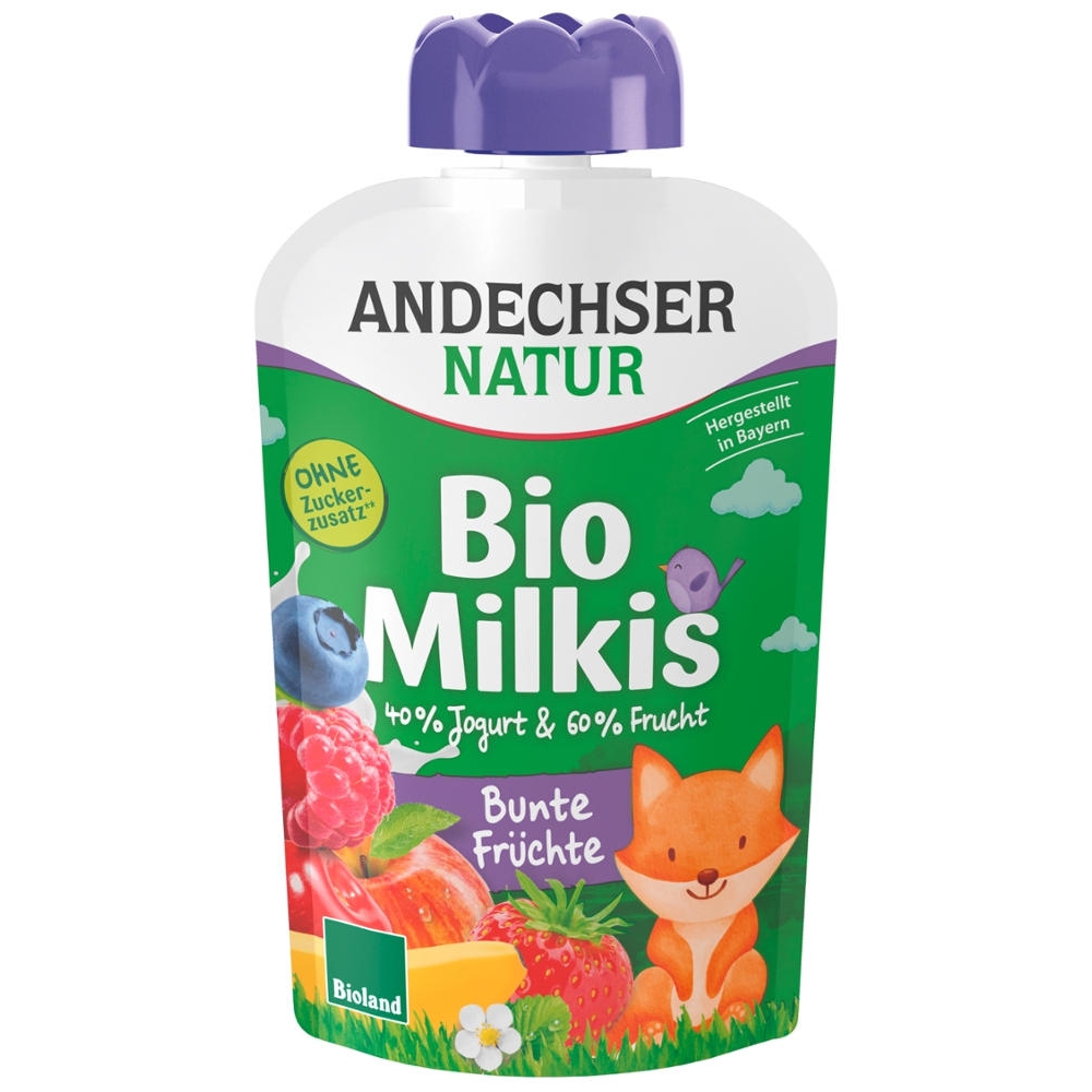 BIO - Iogurte & Fruta, Frutos silvestres, em squeeze, 100g