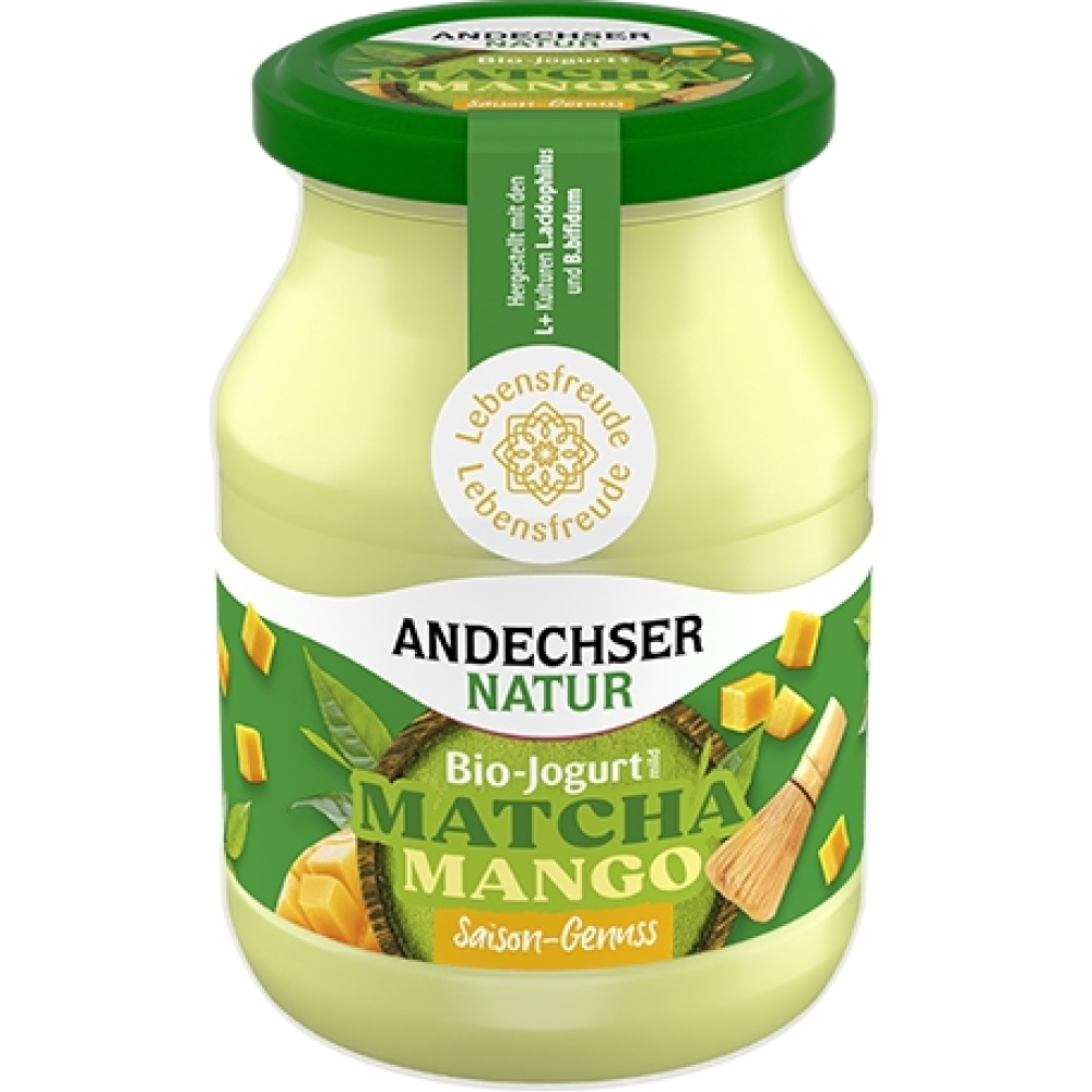 BIO - Iogurte suave de Manga e Matcha, 3,8%, 500g
