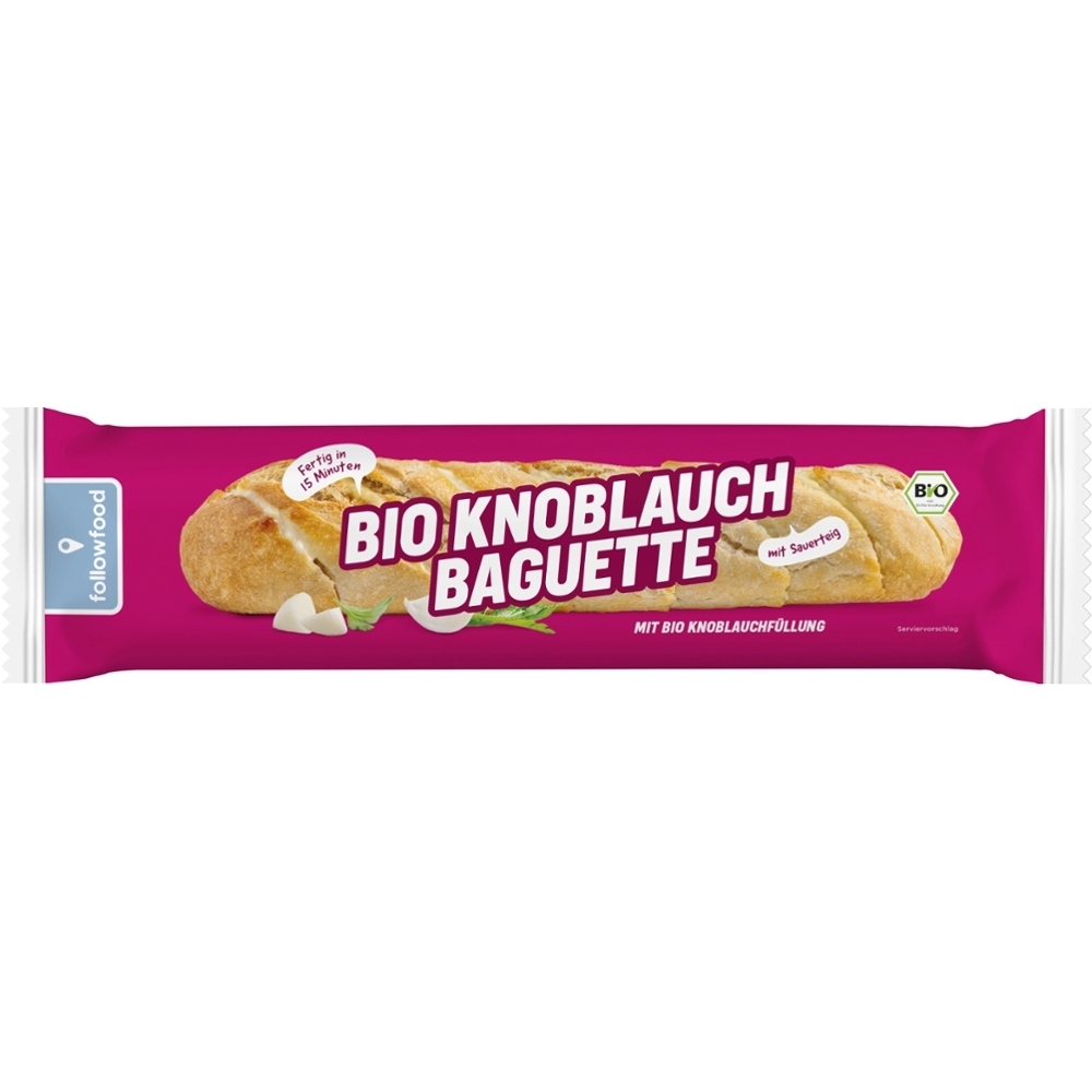 BIO - Baguete de Alho, Vegan, (fermentação longa), 175g