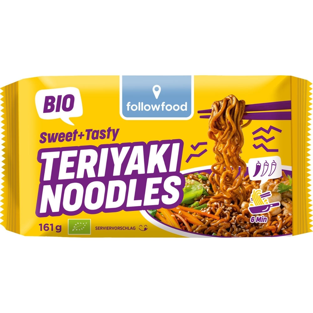 FOLLOWFOOD - BIO - Noodles Teriyaki Asia, 161g
