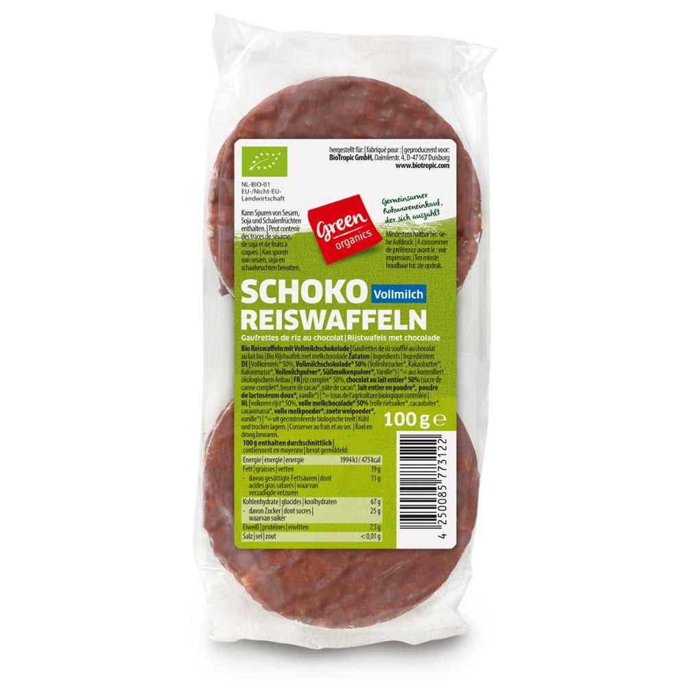 BIO - Galetes de Arroz e Chocolate, 100g