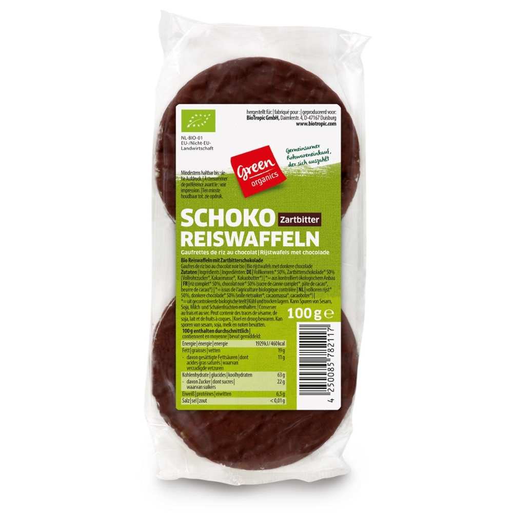 BIO - Galetes de Arroz c/ Chocolate semi-amargo, 100g