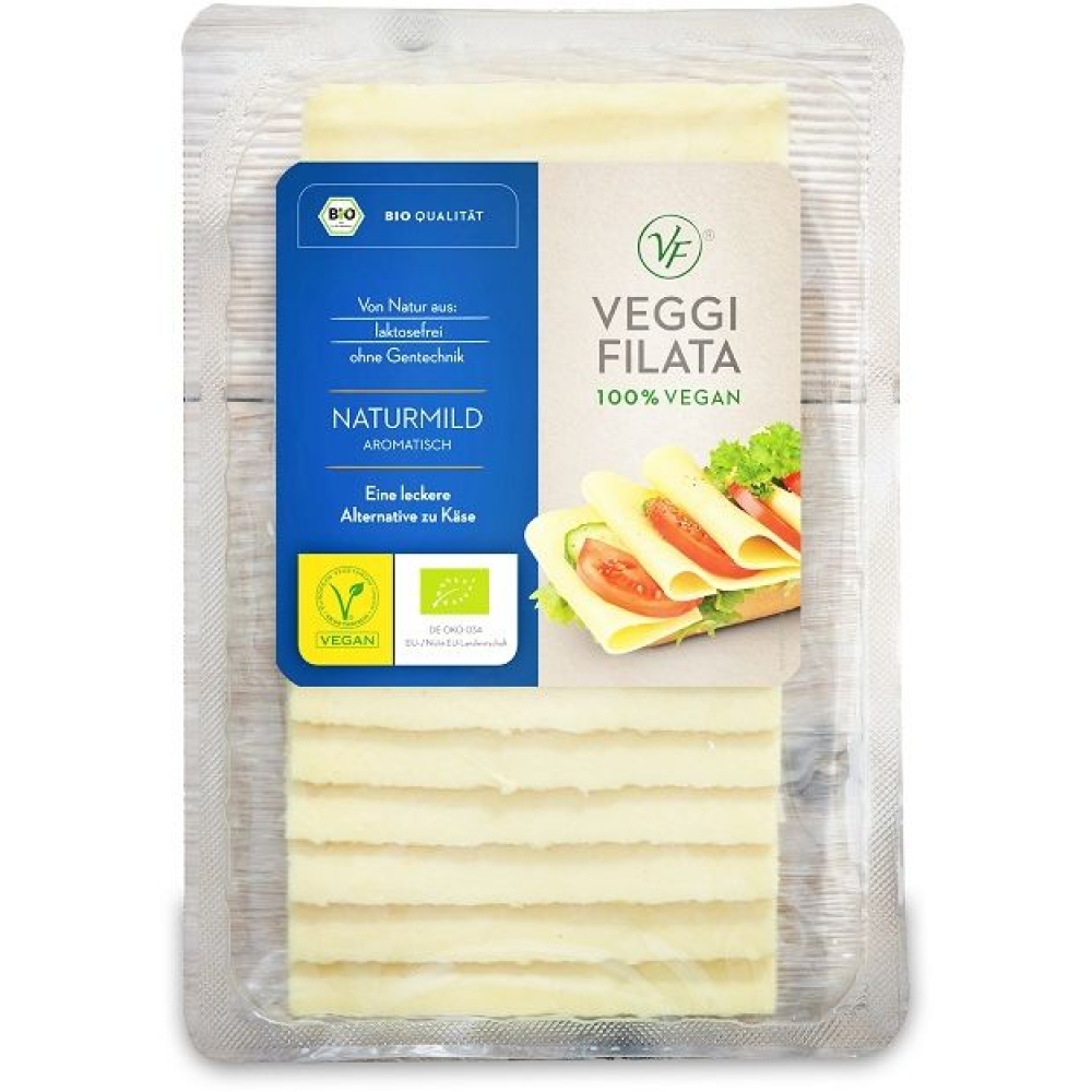BIO - Preparado de alternativa ao queijo, fatiado, VEGAN, Veggi Filata, 150g