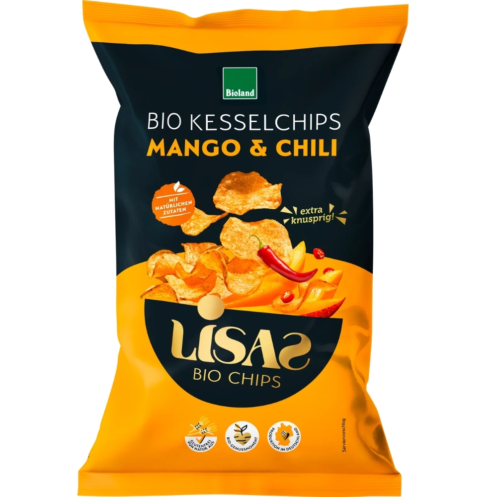 BIO - Chips de batata c/ chilli & manga, 115g