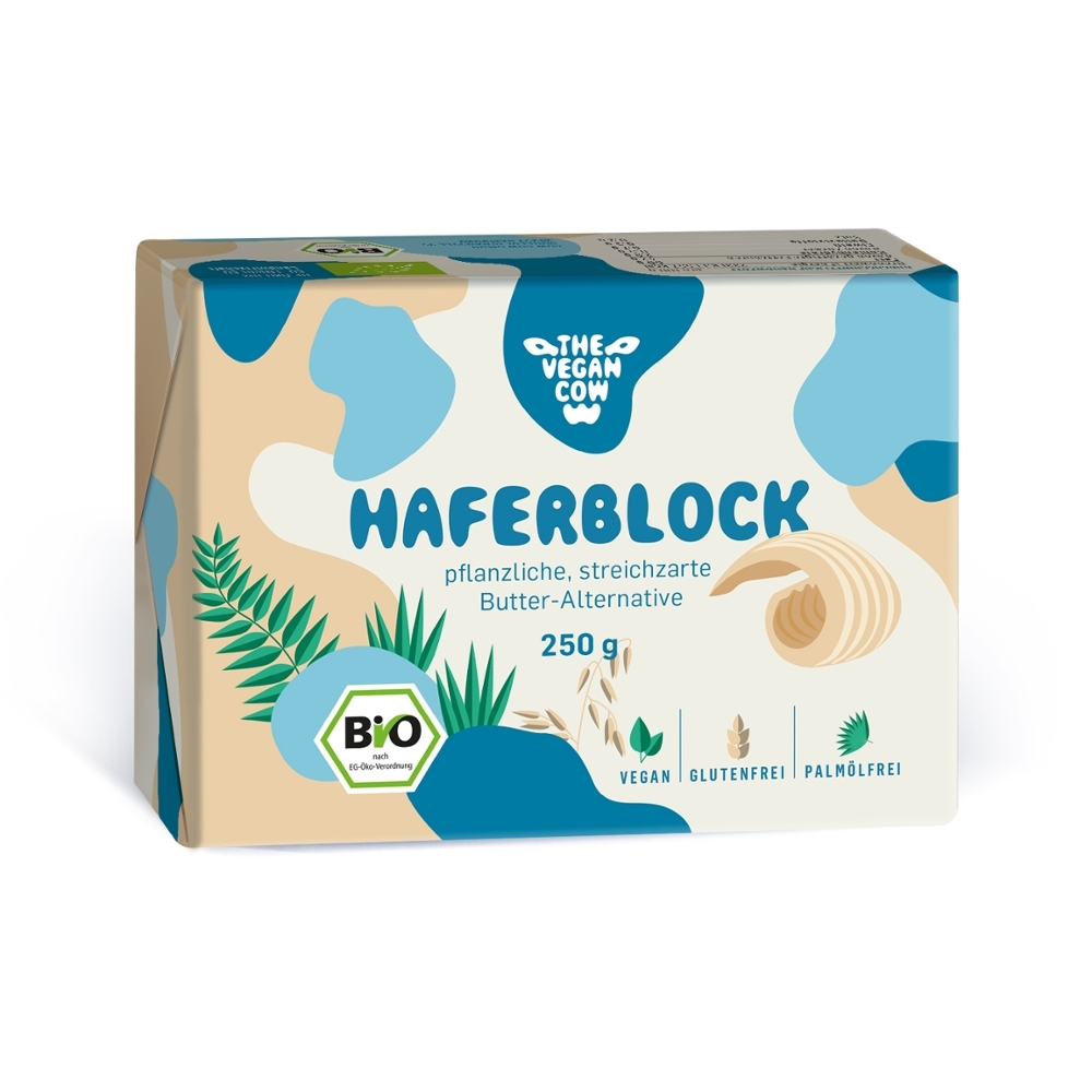 BIO - Creme vegano para barrar de AVEIA, THE VEGAN COW, Sem Glúten, 250g