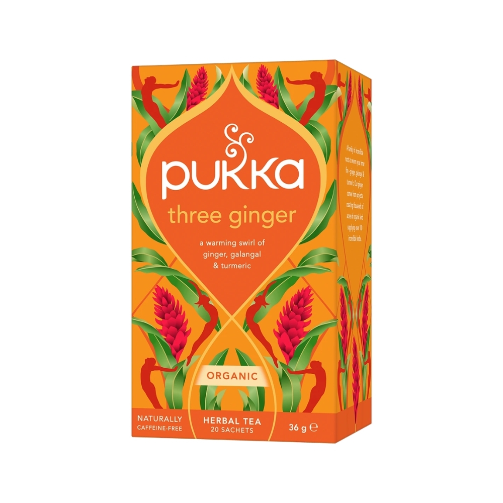 BIO - PUKKA - Três Gengibre, 20 saq. x 1,8g