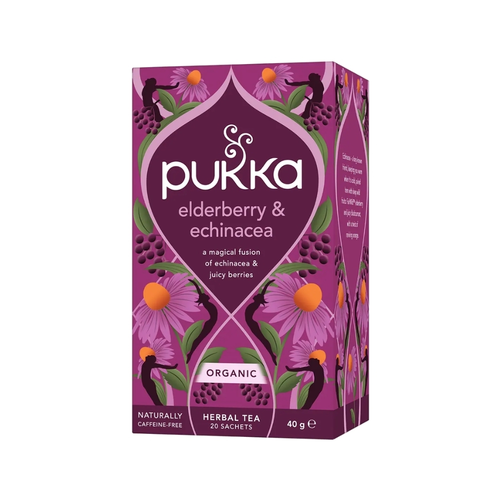 BIO - PUKKA - Sabugueiro e Equinácea, 20 saq. x 2g