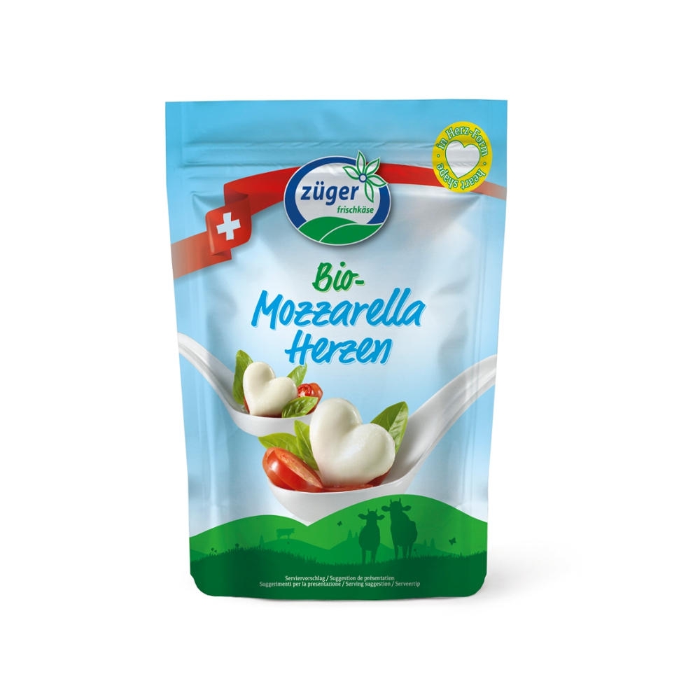 BIO - Queijo Mozzarella em corações, 130g
