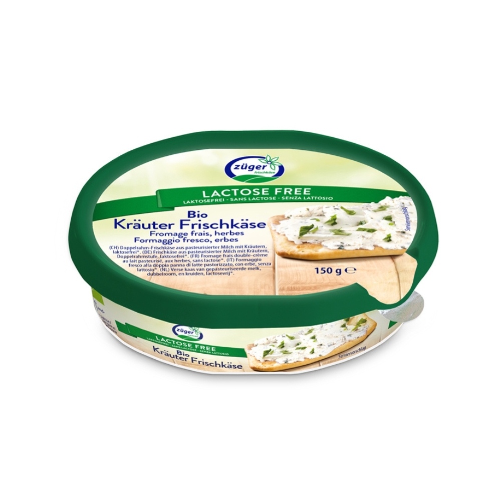 BIO - Queijo para barrar com ervas, Sem Lactose, 150g