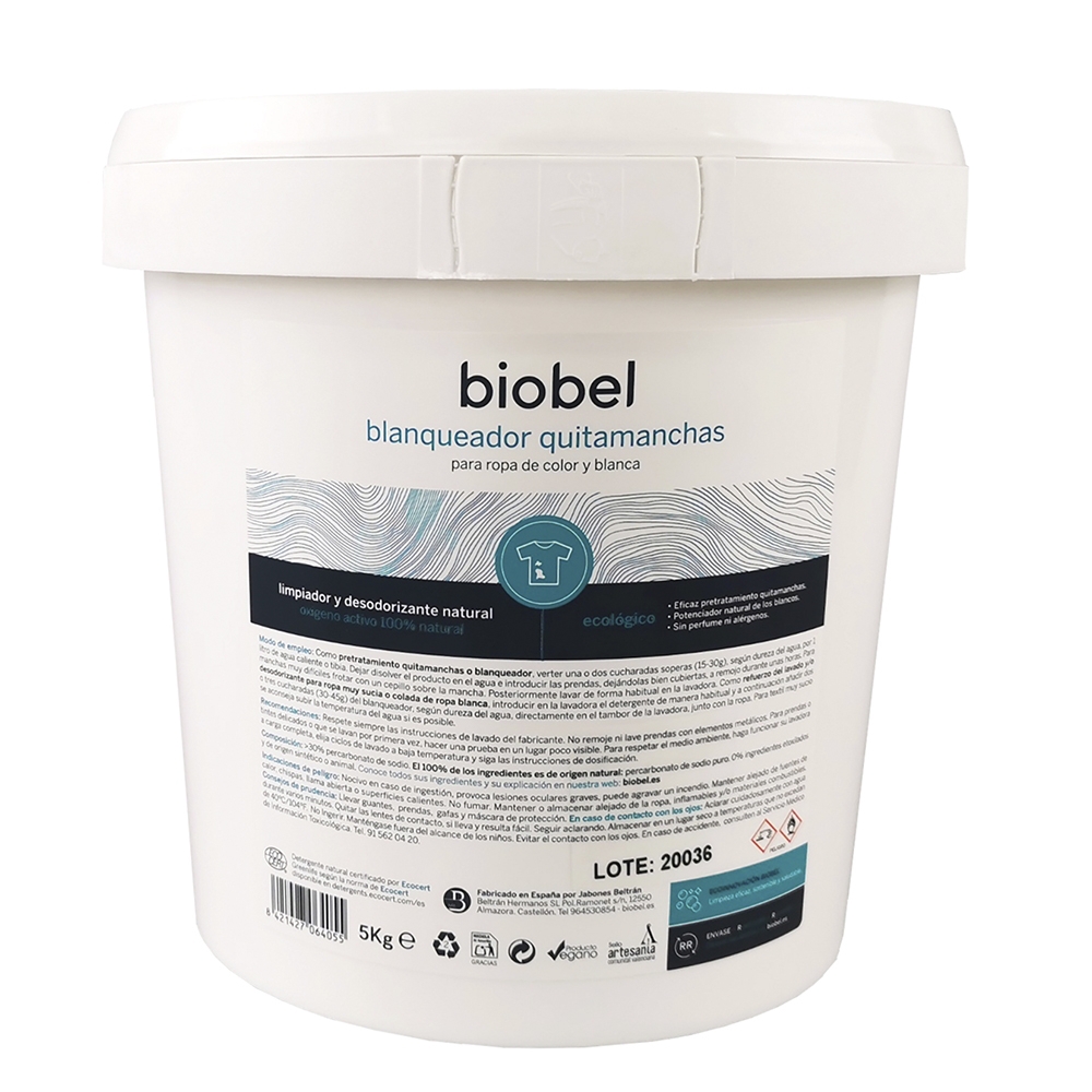 BIOBEL - Branqueador em pó, percarbonato de sódio, 5Kg