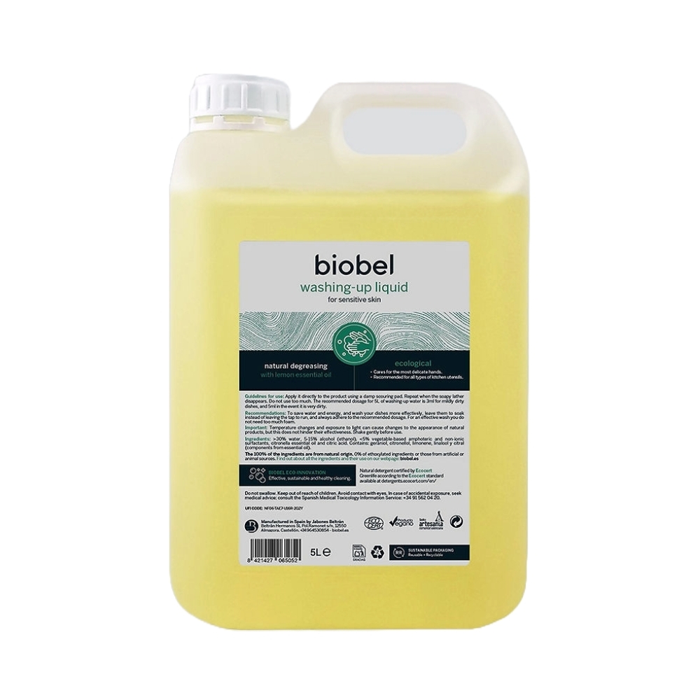 BIOBEL - Detergente da loiça, para peles sensíveis, 5L