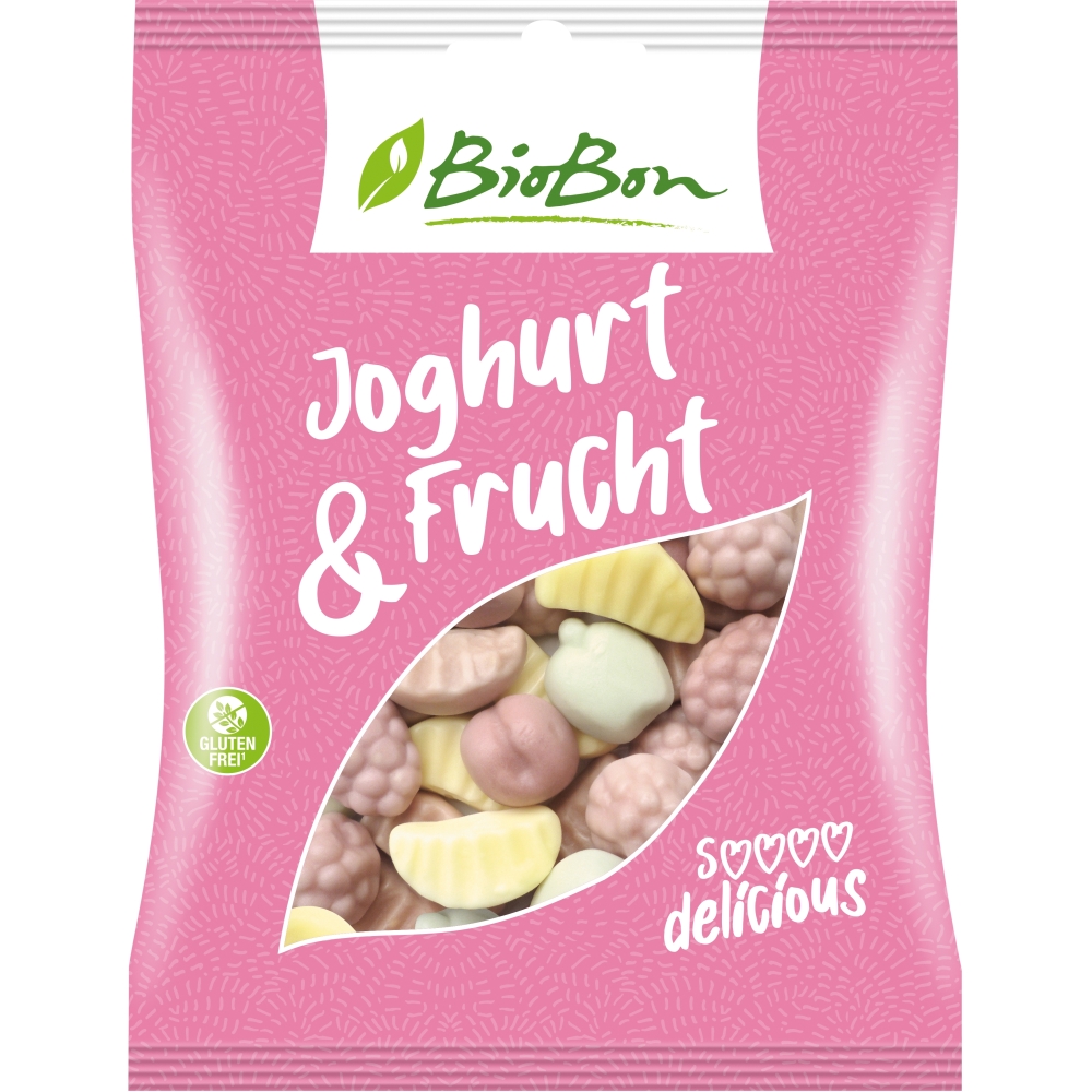 BIO - Gomas de Fruta e Iogurte, BIOBON, SEM GLÚTEN, 100g