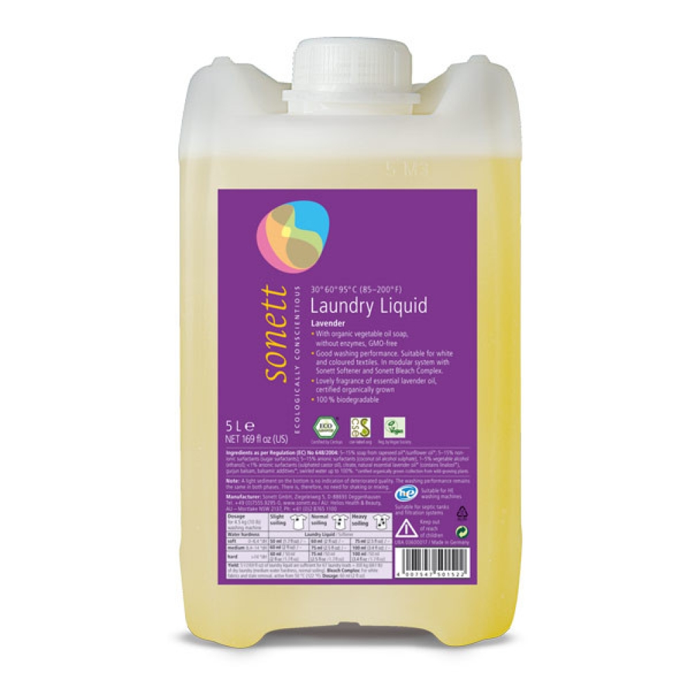 Detergente líquido p/ roupa 30-95ºC, Alfazema,5L