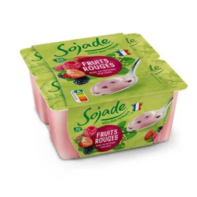 BIO - SOJADE Frutos Vermelhos, 4x100g