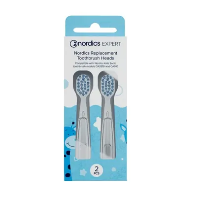 NORDICS - Cabeças azuis para escova de dentes elétricas, criança