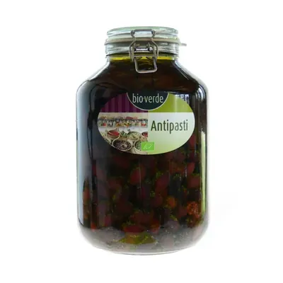 BIO - Azeitonas Kalamata pretas c/ caroço, Óleo, 4,75Kg