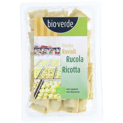 BIO - Ravioli com rúcula e ricotta, 250g