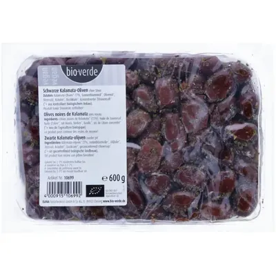BIO - Azeitonas pretas s/ caroço, 600g