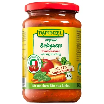 BIO - Molho de Tomate Bolonhesa (12 % SOJA), VEGAN, 340g