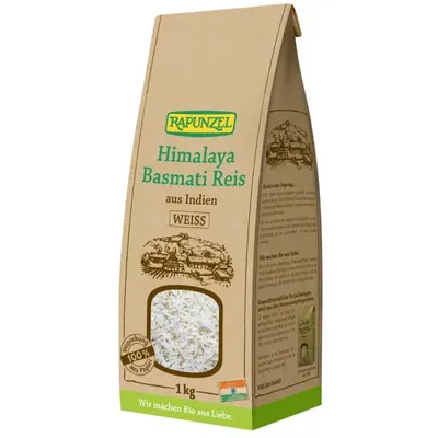 BIO - Arroz Basmati branco, 1Kg