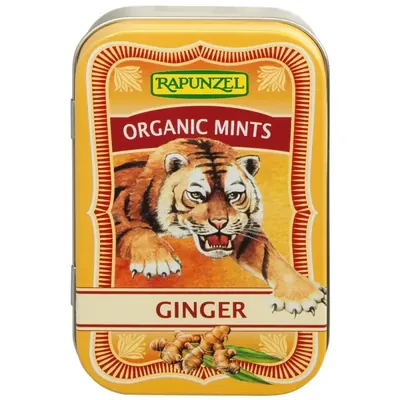 BIO - Mints de gengibre, em lata, 50g