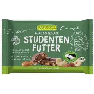 BIO - Chocolate de leite c/mistura de frutas e frutos secos, 100g