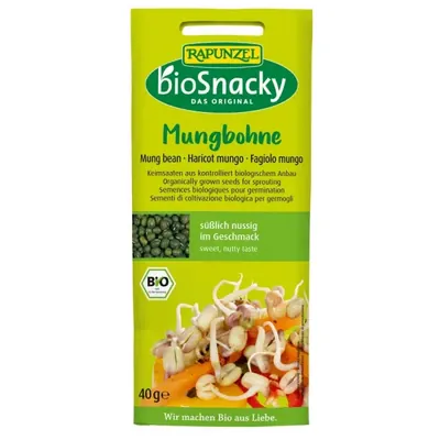 BIO SNACKY - Sementes para germinar Feijão mungo, 40g