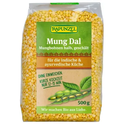 BIO - Feijão Mungo descascado, metades, 500g