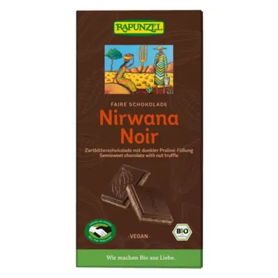 BIO - Chocolate Nirwana Noir c/ recheio de praliné, 100g