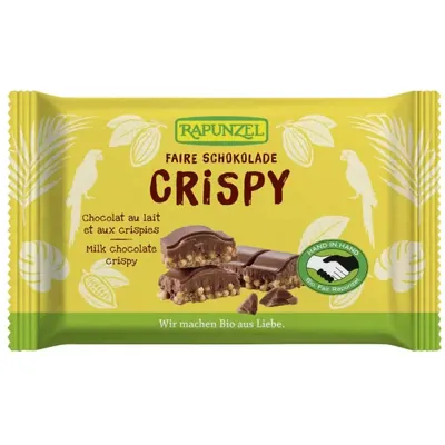 BIO - Chocolate de leite c/ cereais crocantes, 100g