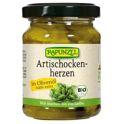 BIO - Corações de alcachofra em azeite, 120g