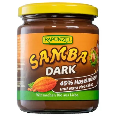 BIO - SAMBA Dark de avelã e chocolate, 250g