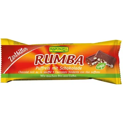 BIO - Rumba - Barrita de arroz estaladiço, com chocolate semi amargo, 50g
