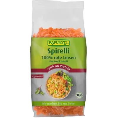 BIO - Espirelli de lentilhas vermelhas, 300g