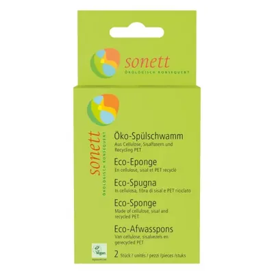 Esponja da loiça, VEGAN, pack de 2 unidades (Verdes)