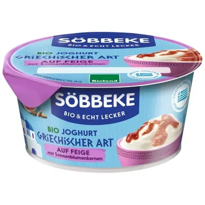 BIO - Iogurte Estilo Grego com Figo e Sementes de Girassol, 10% de gordura, 150g
