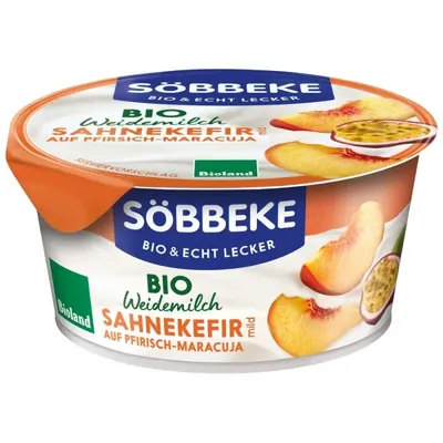 BIO - Kefir de natas Pêssego Maracujá, 150g